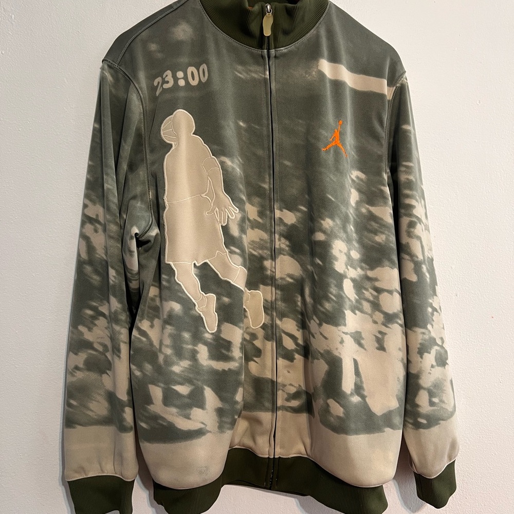 Air Jordan Jacket Men Large Green Vintage 1988 Slam Dunk Contest 23:00 Jumpman